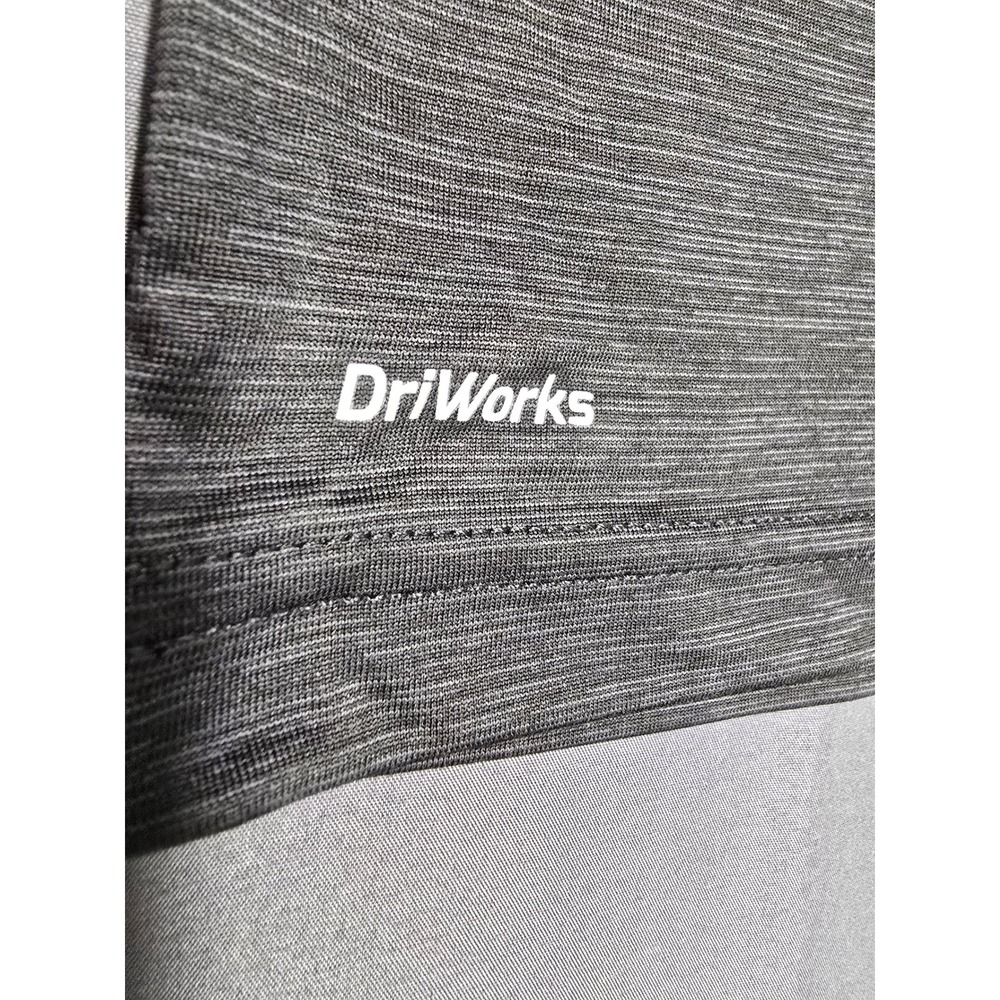 Athletic Works Mens DriWorks Short Sleeve Performance Tee Charcoal Gray S 34-36 - Picture 2 of 3